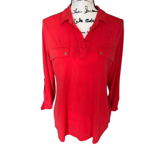 Women’s Salmon Color Jones New York Shirt - Picture 1 of 10